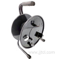 All metal fiber optic ready handle cable reel holder